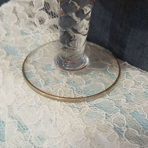 Vintage Art Glass Vase Yellow 12.5" - Picture 5 of 11